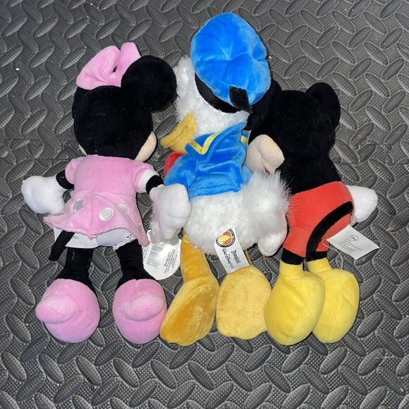 Lot Of 3 Disney Mickey And Minnie and Donald Lot Small Stuffed Animals Plush - Picture 2 of 2